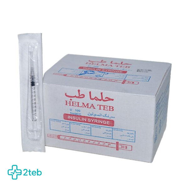 سرنگ انسولین لوئرلاک گیج 29 حلما طب